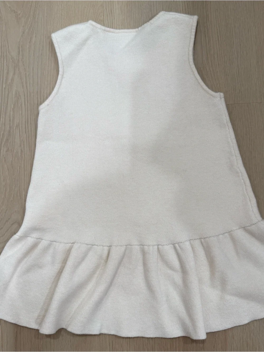 Zara Cream Knit Sleeveless Dress